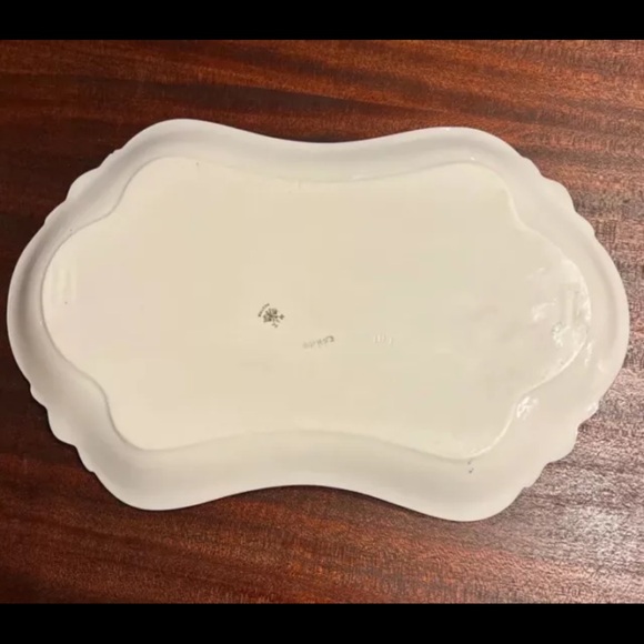 Antique Handpainted Austrian Dresser Tray, Serving Tray Signed by Artist - Picture 7 of 9